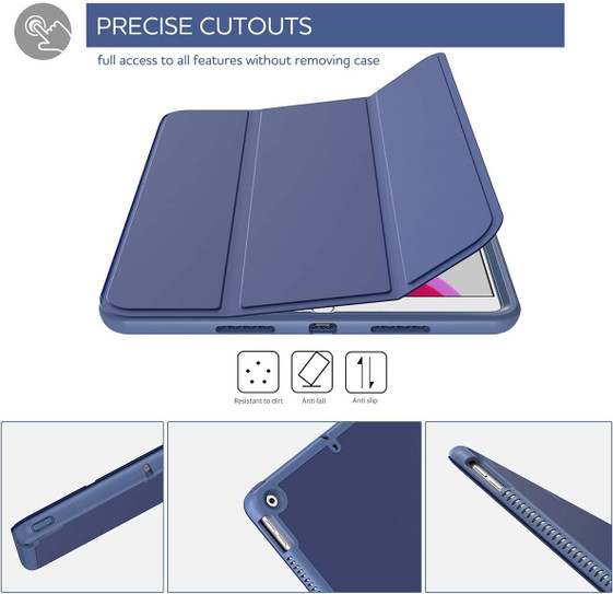 Suritch Protective Smart Cover Case with Stand Case iPad 10.2" 7th/8th/9th - Blue