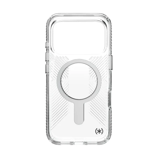 Speck Presidio Clear Grip MagSafe With ClickLock Case iPhone 17 Pro Max - Clear/Silver 
