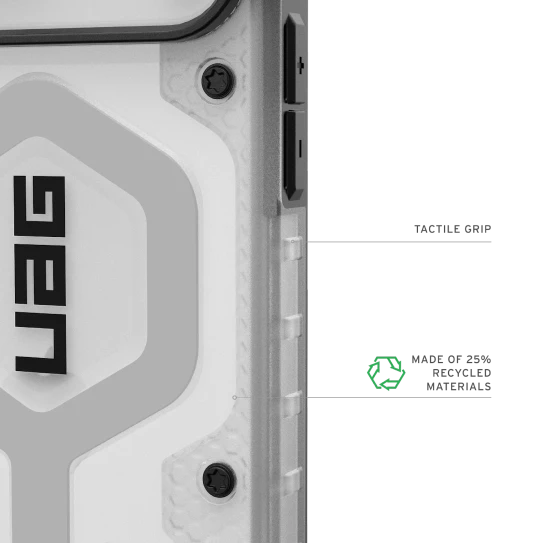 UAG Pathfinder Clear MagSafe Case iPhone 17 Pro Max - Ice/Silver