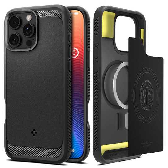 Spigen Rugged Armor MagSafe Case iPhone 16 Pro Max - Black