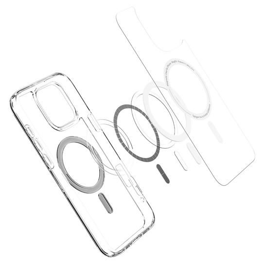 Spigen Ultra Hybrid MagSafe Case iPhone 16 Pro Max - Clear/ Graphite Ring