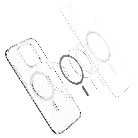 Spigen Ultra Hybrid MagSafe Case iPhone 16 Pro Max - Frost Clear/ White Ring 