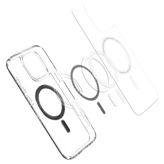 Spigen Ultra Hybrid MagSafe Case iPhone 16 Pro Max - Clear/ Carbon Fiber Ring