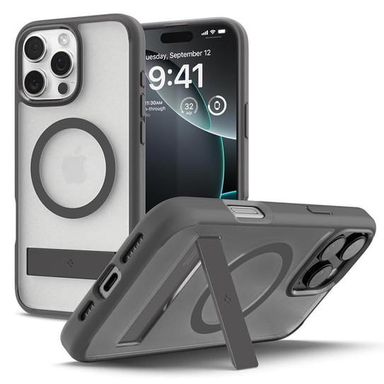 Spigen Ultra Hybrid S MagFit Case iPhone 16 Pro Max - Frost Clear/ Grey Ring