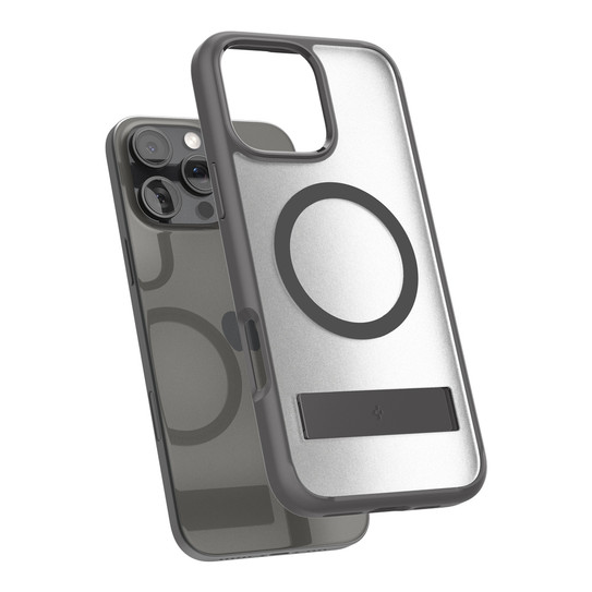 Spigen Ultra Hybrid S MagFit Case iPhone 16 Pro Max - Frost Clear/ Grey Ring