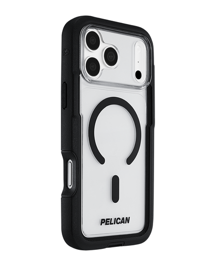 Pelican Voyager MagSafe with Holster Case iPhone 18 Pro Max/17 Pro Max - Clear/Black
