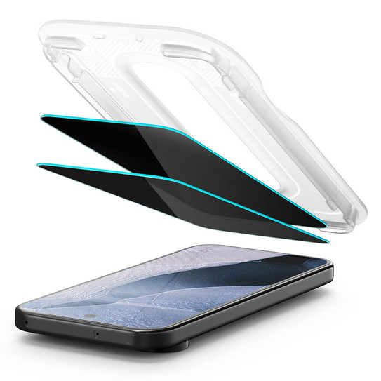 Spigen Glas.tR EZ Fit Privacy 2 Pcs Google Pixel 11/11 Pro/ 10/10 Pro/ 9/9 Pro- Black