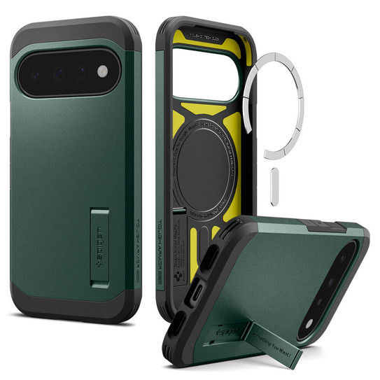 Spigen Tough Armor MagSafe Case Google Pixel 11 - Abyss Green
