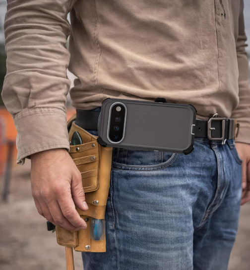 Encased Ranger Case Google Pixel 11 Pro XL with Belt Clip Holster - Grey