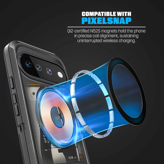 Encased Ranger Case Google Pixel 11/11 Pro with Screen Protector - Black