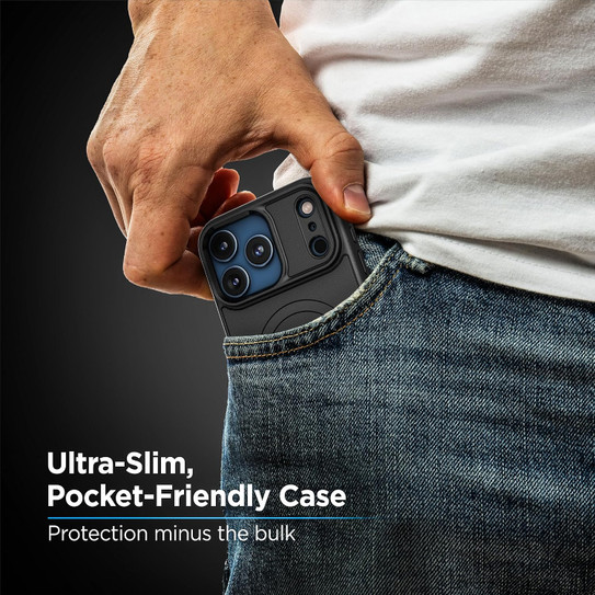 Encased Thin Armor with Belt Clip Holster Case iPhone 18 Pro Max - Black