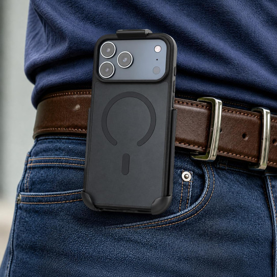 Encased SlimShield with Belt Clip Holster Case iPhone 18 Pro Max - Black