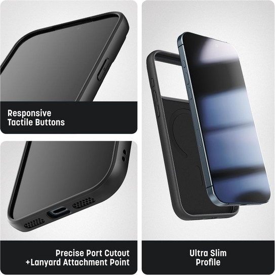 Encased SlimShield with Belt Clip Holster Case iPhone 18 Pro Max - Black