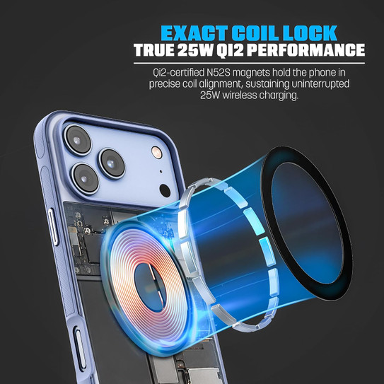 Encased 2-in-1 with Magnetic Phone Grip Holder Case iPhone 18 Pro Max - Light Blue