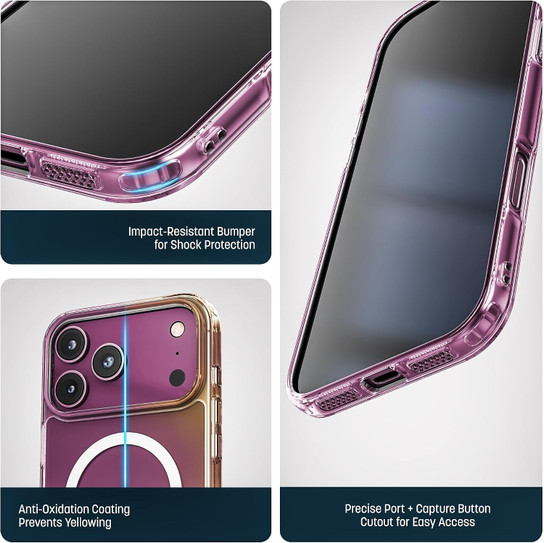 Encased Clear MagSafe with Belt Clip Holster Case iPhone 18 Pro - Clear
