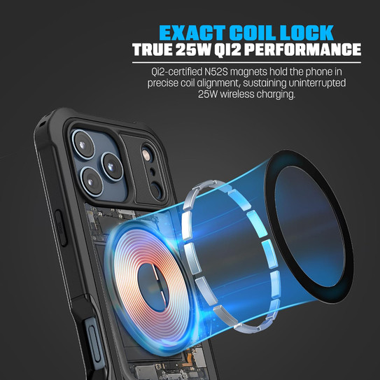 Encased Falcon with Belt Clip Holster Case iPhone 18 Pro - Black