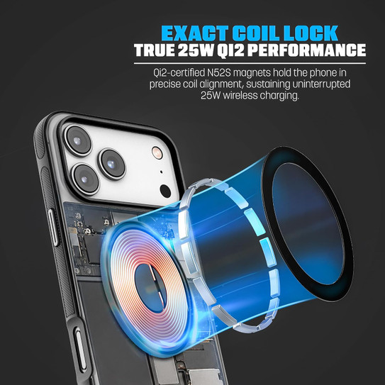 Encased 2-in-1 with Magnetic Phone Grip Holder Case iPhone 18 Pro - Black