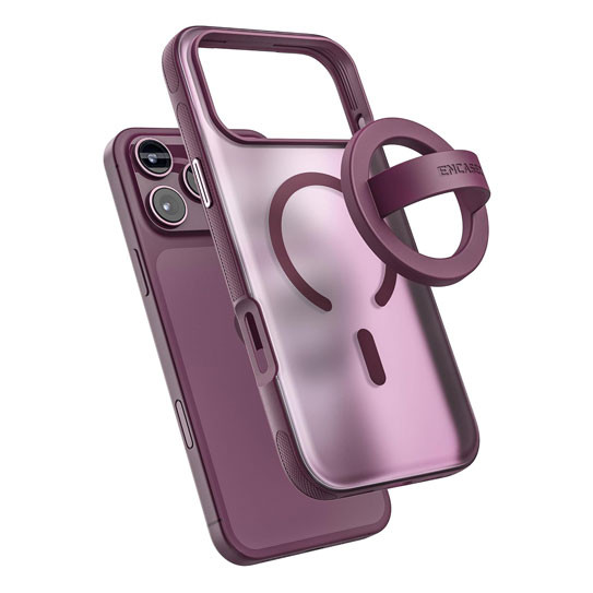 Encased 2-in-1 with Magnetic Phone Grip Holder Case iPhone 18 Pro - Dark Cherry