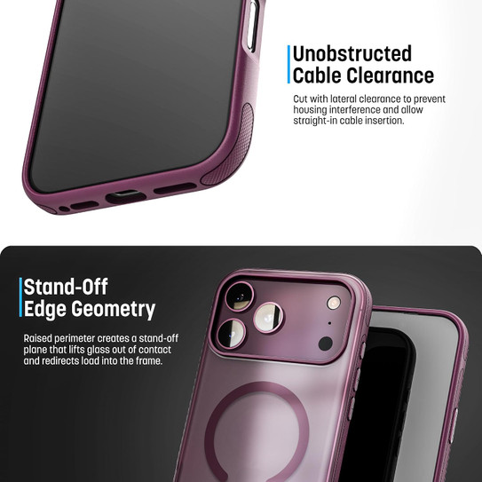 Encased 2-in-1 with Magnetic Phone Grip Holder Case iPhone 18 Pro - Dark Cherry