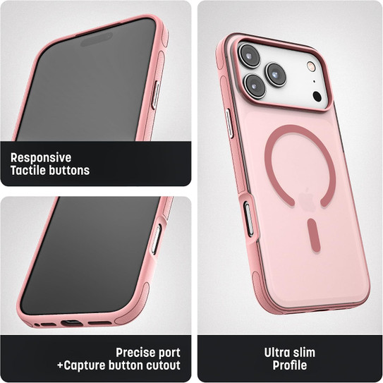 Encased 2-in-1 with Magnetic Phone Grip Holder Case iPhone 18 Pro - Pink