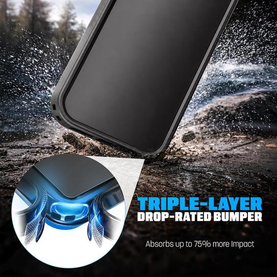 Encased Cache with Built-in Card Holder Slot Case iPhone 18 Pro - Black