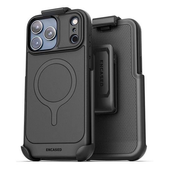 Encased Thin Armor with Belt Clip Holster Case iPhone 18 Pro - Black