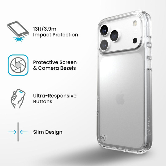 Speck Presidio Perfect-Clear Case iPhone 18 Pro Max - Clear