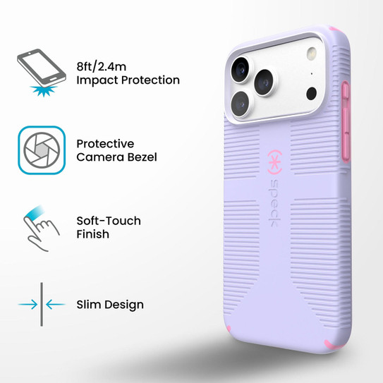 Speck CandyShell Grip MagSafe Case iPhone 18 Pro - Lilac