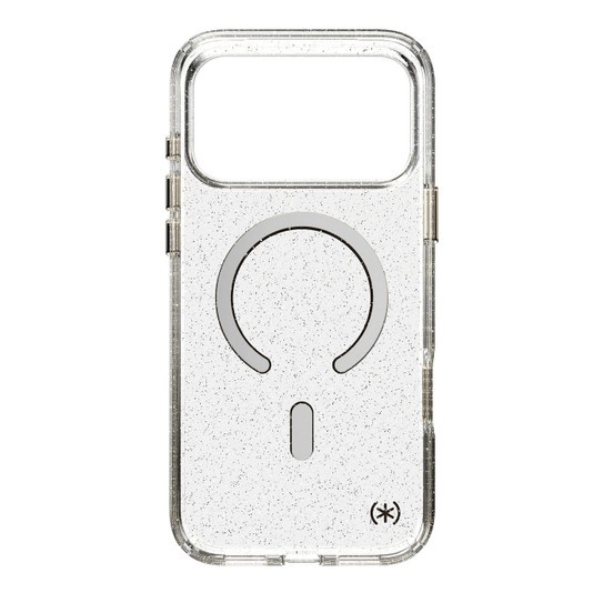 Speck Presidio Lux-Glitter MagSafe Case iPhone 18 Pro - Clear/Gold Glitter