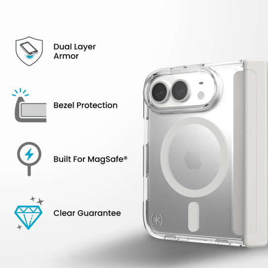 Speck Presidio Perfect Clear Fold Case iPhone Duo - Clear
