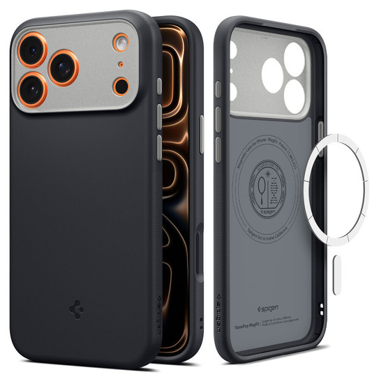 Spigen Nano Pop MagSafe Case iPhone 18 Pro Max/17 Pro Max - Black Sesame