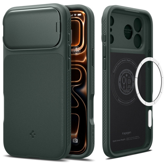 Spigen Optik Armor MagSafe Case iPhone 18 Pro Max/17 Pro Max - Abyss Green