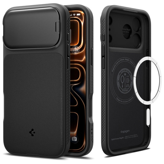 Spigen Optik Armor MagSafe Case iPhone 18 Pro /17 Pro - Black