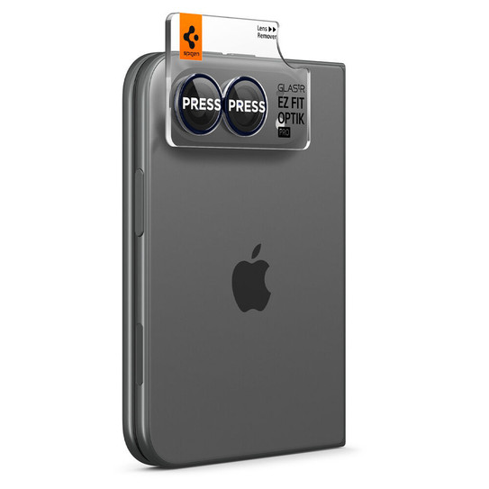 Spigen EZ Fit Optik Pro 2PCS Lens Protector iPhone Duo - Black