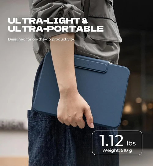 Dexnor Ultra-light Slim Folio Case iPad A16 11" 10th/11th Gen/ iPad 10.9" 10th Gen - Blue