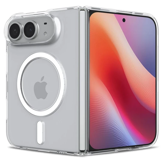 Spigen Air Skin MagSafe Case iPhone Duo - Clear Case/White Ring