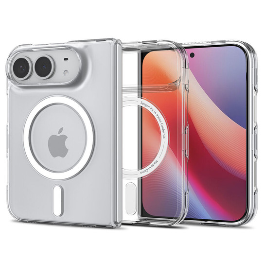 Spigen Air Skin MagSafe Case iPhone Duo - Clear Case/White Ring