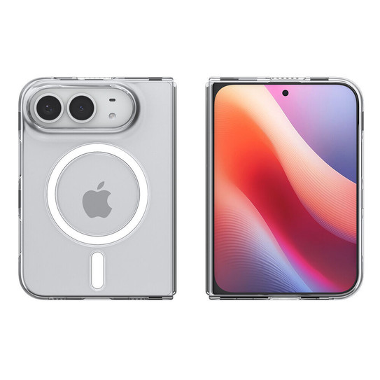 Spigen Air Skin MagSafe Case iPhone Duo - Clear Case/White Ring