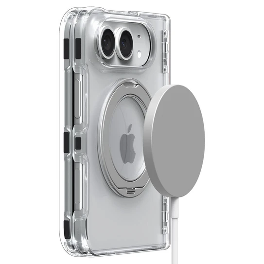 Spigen Ultra Hybrid Pro S MagSafe Case iPhone Duo  - Clear Case / White Ring