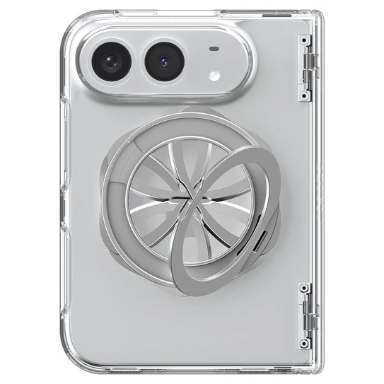 Spigen Ultra Hybrid Pro S MagSafe Case iPhone Duo  - Clear Case / White Ring