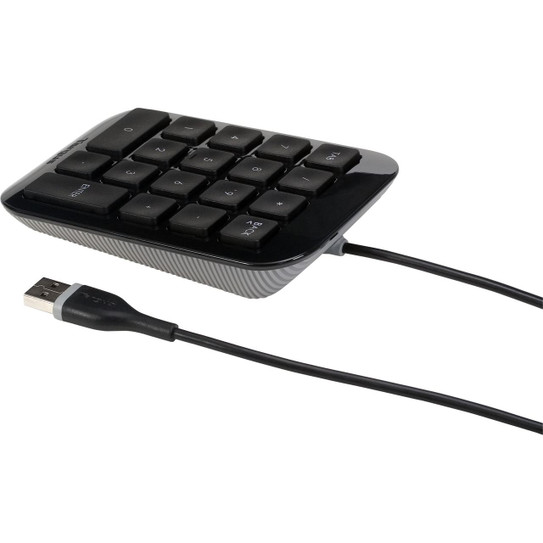 Targus Wired Keypad USB Connectivity Piano Black Finish