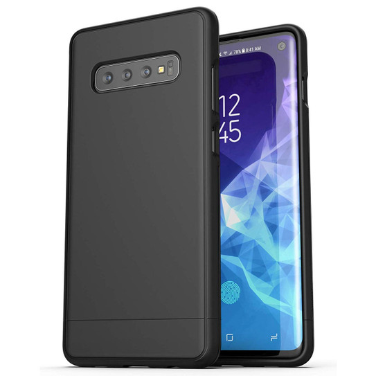 Encased Slimshield Case Samsung Galaxy S10 with Belt Clip Holster - Black