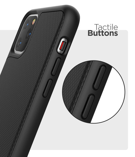 Encased Thin Armor Case iPhone 11 Pro Max with Belt Clip Holster - Black