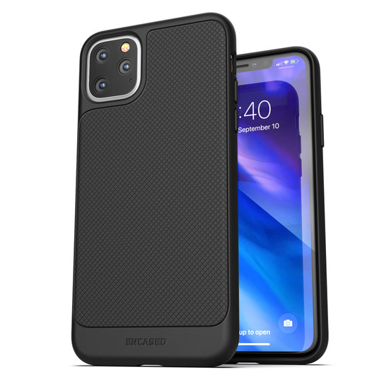 Encased Thin Armor Case iPhone 11 Pro with Belt Clip Holster - Black