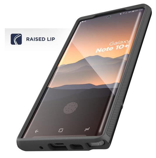 Encased Rebel Case Samsung Galaxy Note 10+ Plus - Black Encased Rebel Case Samsung Galaxy Note 10+ Plus - Black