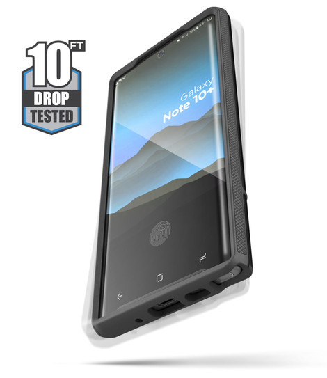 Encased Rebel Case Samsung Galaxy Note 10+ Plus - Black Encased Rebel Case Samsung Galaxy Note 10+ Plus - Black