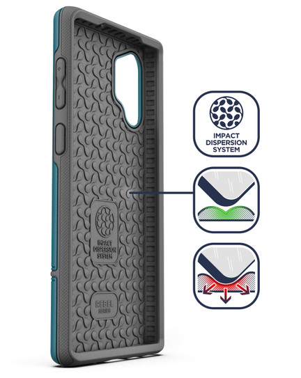 Encased Rebel Case Samsung Galaxy Note 10+ Plus - Blue Encased Rebel Case Samsung Galaxy Note 10+ Plus - Blue