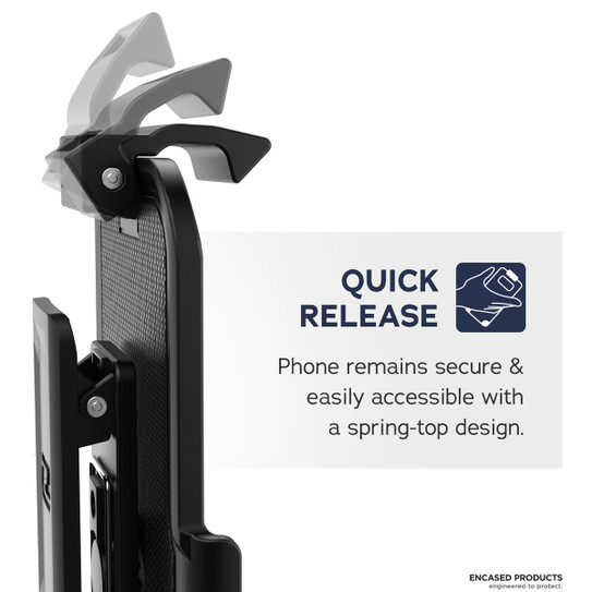 Encased Clear Back Case iPhone 11 with Belt Clip Holster