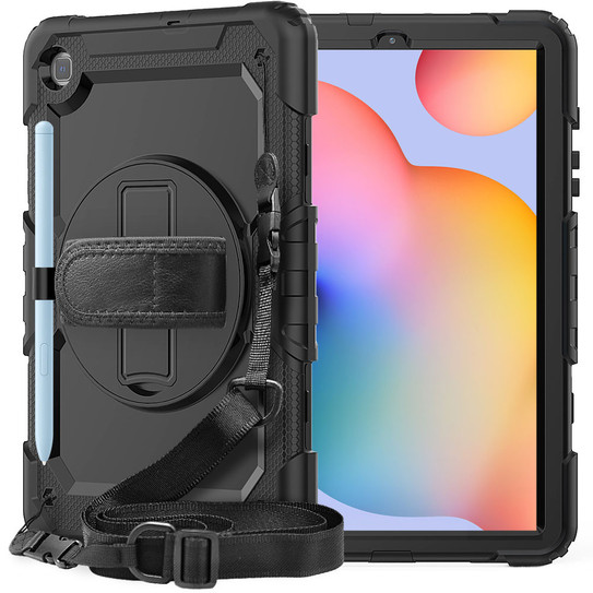 Krakatoo Armor Case Samsung Galaxy Tab S6 Lite 10.4" 2020 with Handstrap - Black Krakatoo Armor Case Samsung Galaxy Tab S6 Lite 10.4" 2020 with Handstrap - Black
