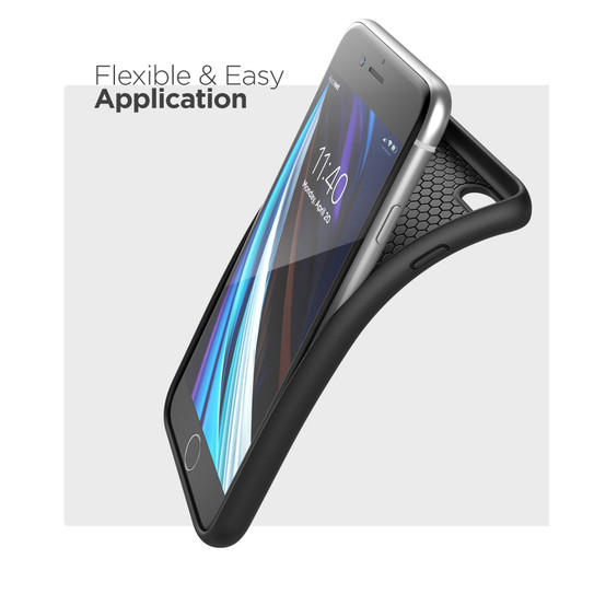 Encased Thin Armor Case iPhone SE 2022/2020 - Black